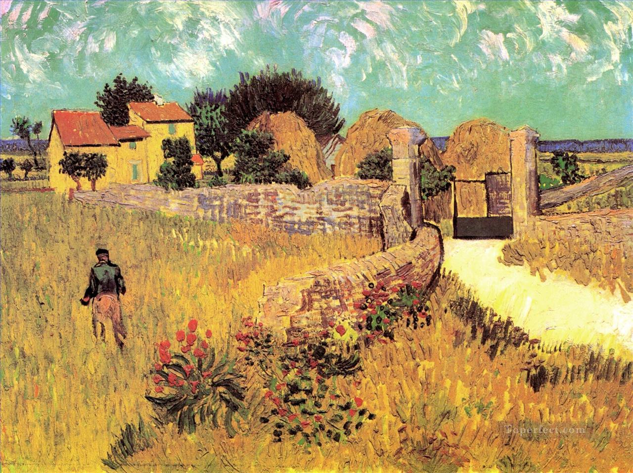 Farmhouse in Provence Vincent van Gogh Oil Paintings